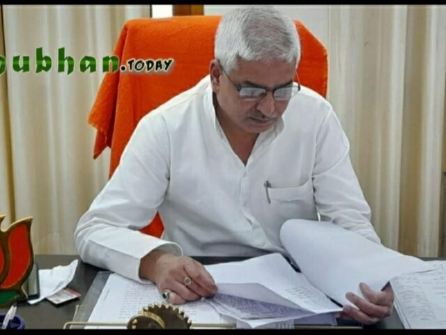 मंत्री मयंकेश्वर शरण सिंह जी से मुलाक़ात
